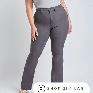 Plus size flare hyper-stretch YMI pants